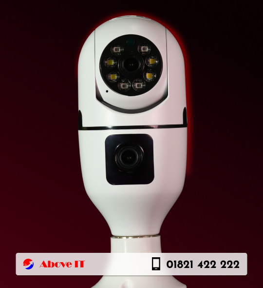 V380 Dual Lens Bulb Holder PTZ Camera