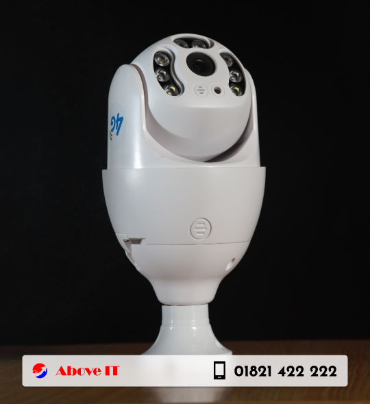R30 4G / E11 4G Bulb Holder IP Camera | E27 Socket Wireless CC Camera in Bangladesh