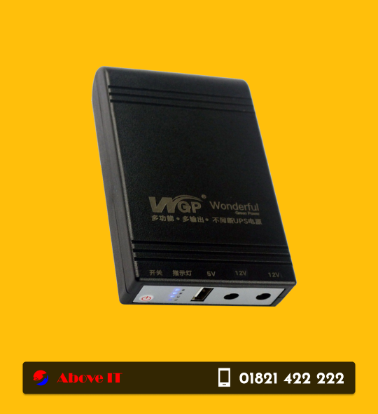 WGP Mini UPS 10400mAh | Power Backup for Wi-Fi Router & CC Camera